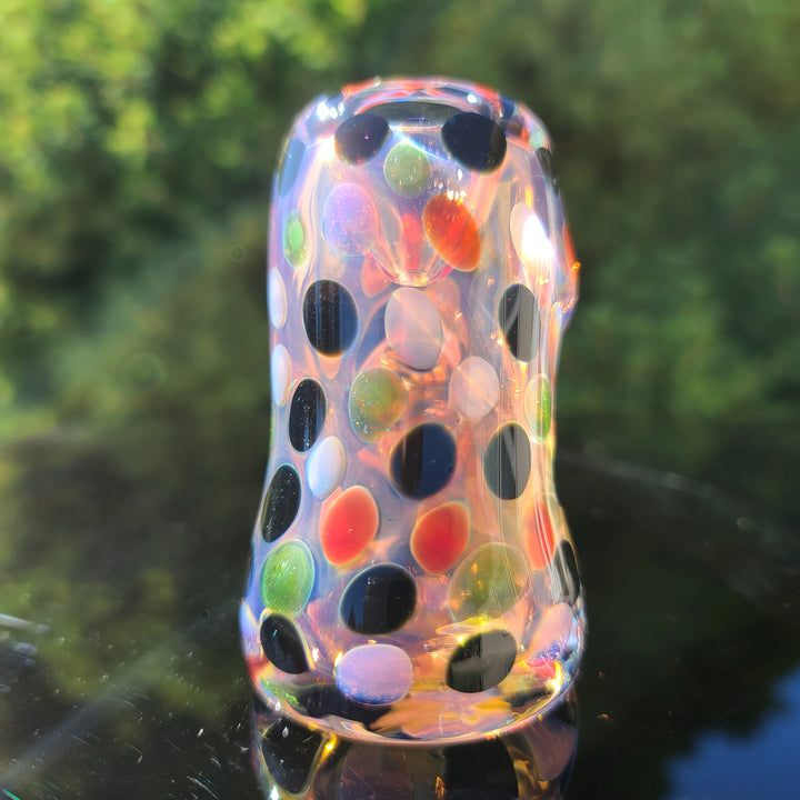 Moon Dot Inside Out Hammer Glass Pipe Tiny Mike   