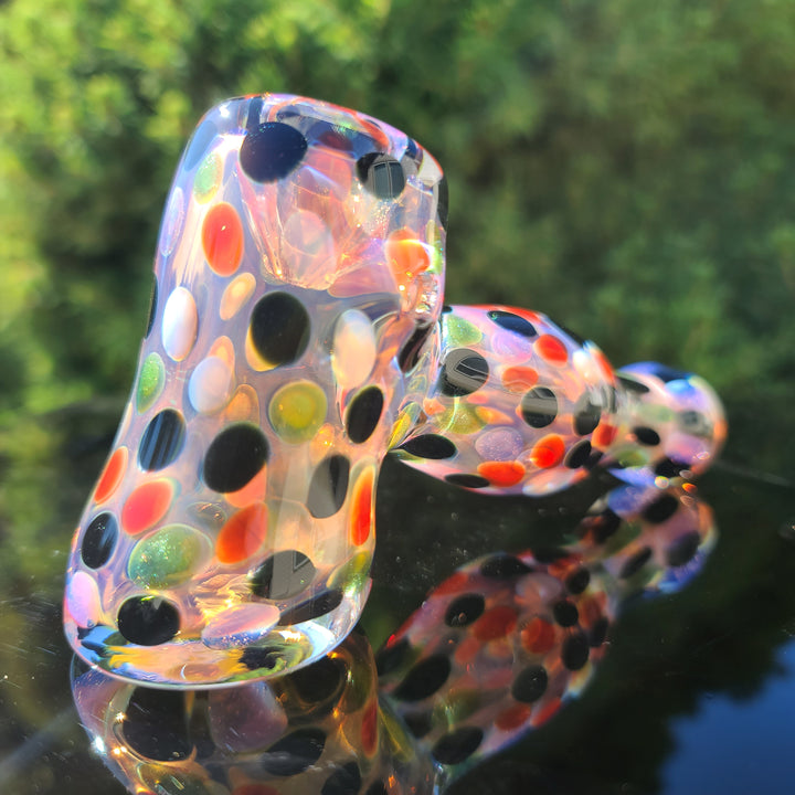 Moon Dot Inside Out Hammer Glass Pipe Tiny Mike   