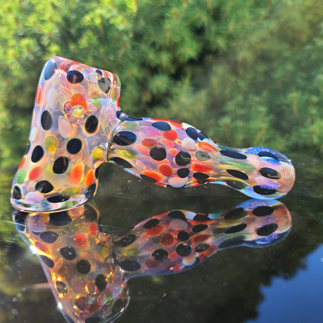 Moon Dot Inside Out Hammer Glass Pipe Tiny Mike   