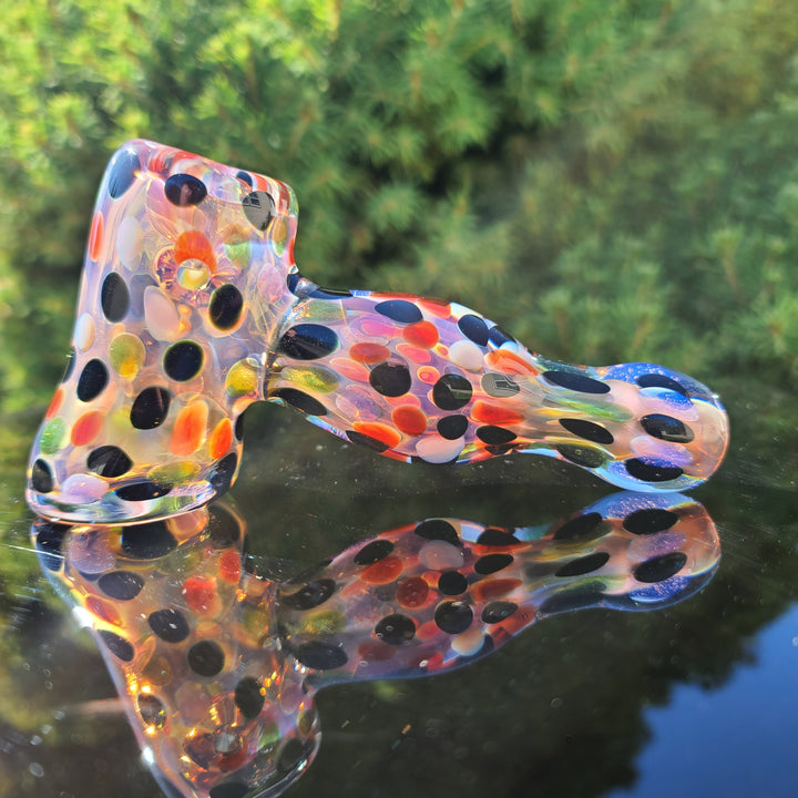 Moon Dot Inside Out Hammer Glass Pipe Tiny Mike   