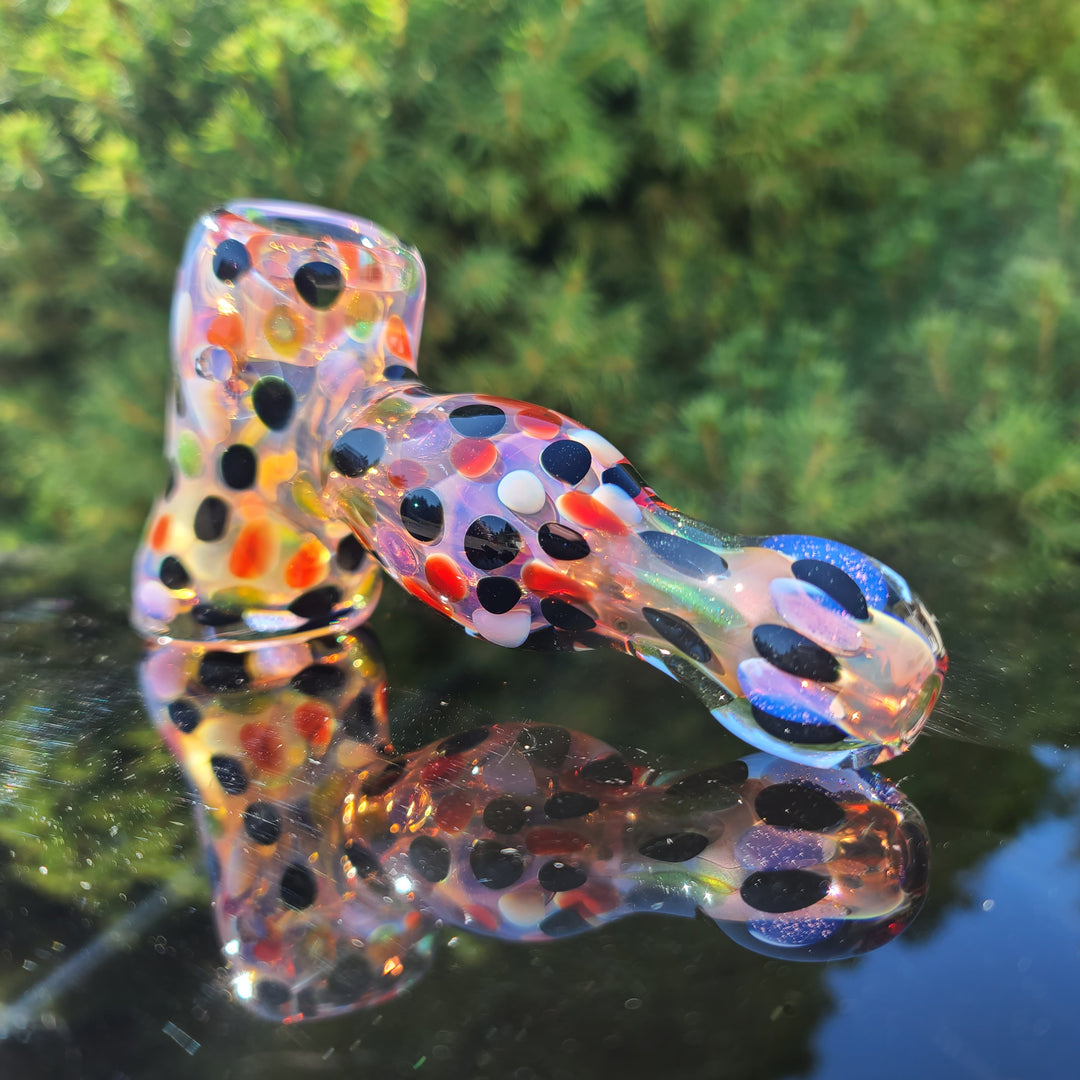 Moon Dot Inside Out Hammer Glass Pipe Tiny Mike   