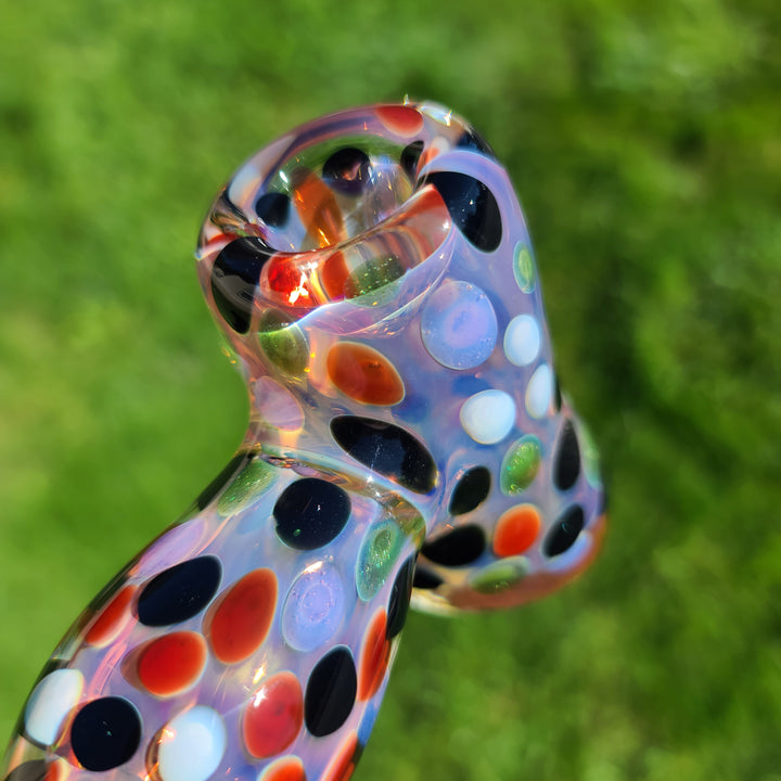 Moon Dot Inside Out Hammer Glass Pipe Tiny Mike   
