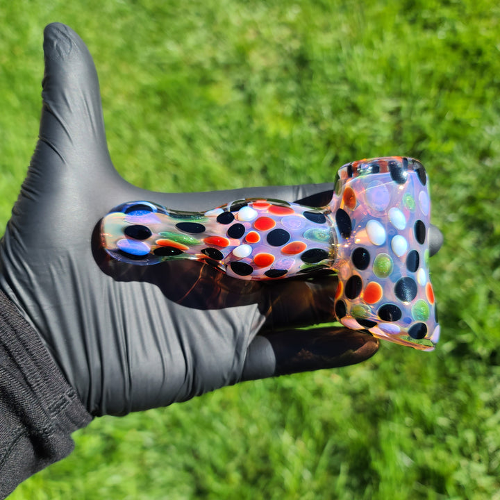 Moon Dot Inside Out Hammer Glass Pipe Tiny Mike   