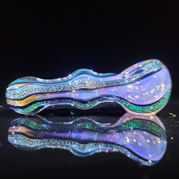 Fumed Dichro Spoon Glass Pipe Tiny Mike   