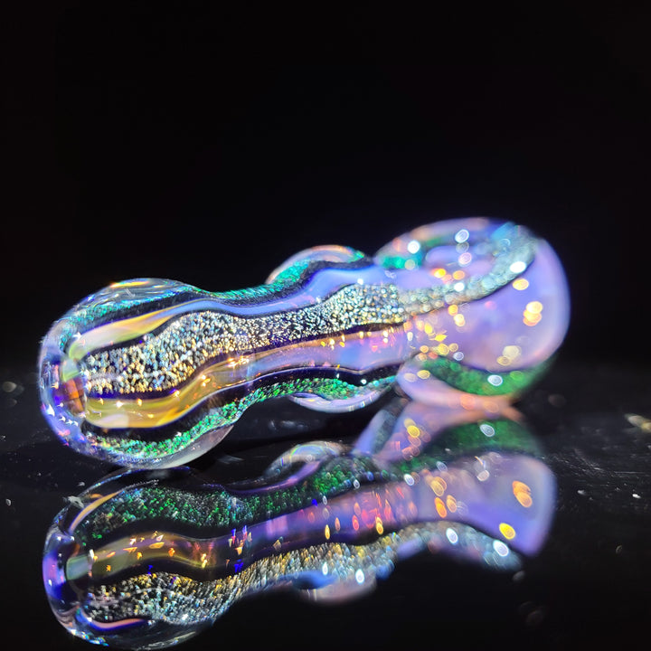 Fumed Dichro Spoon Glass Pipe Tiny Mike   