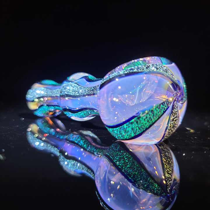 Fumed Dichro Spoon Glass Pipe Tiny Mike   