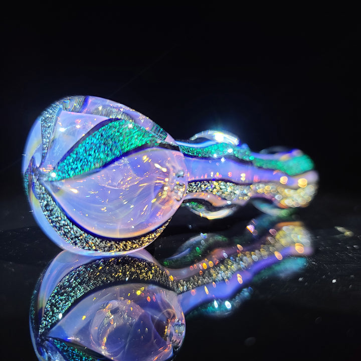 Fumed Dichro Spoon Glass Pipe Tiny Mike   