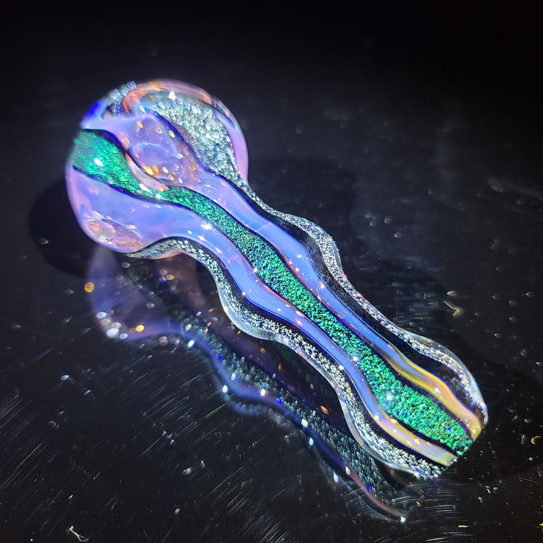 Fumed Dichro Spoon Glass Pipe Tiny Mike   