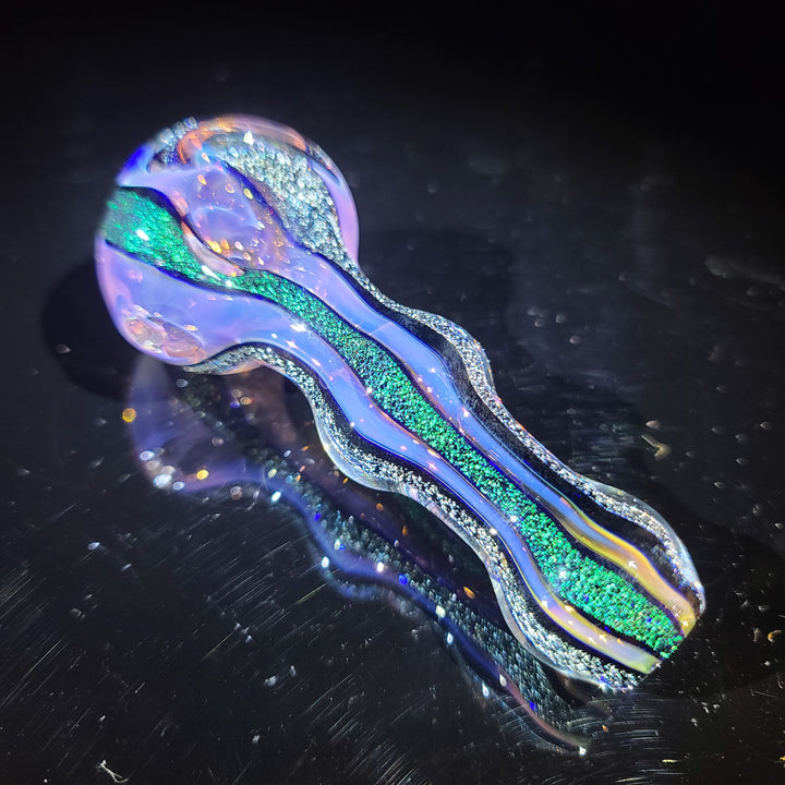 Fumed Dichro Spoon Glass Pipe Tiny Mike   
