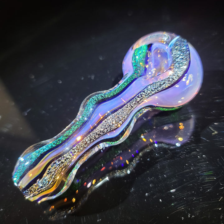 Fumed Dichro Spoon Glass Pipe Tiny Mike   