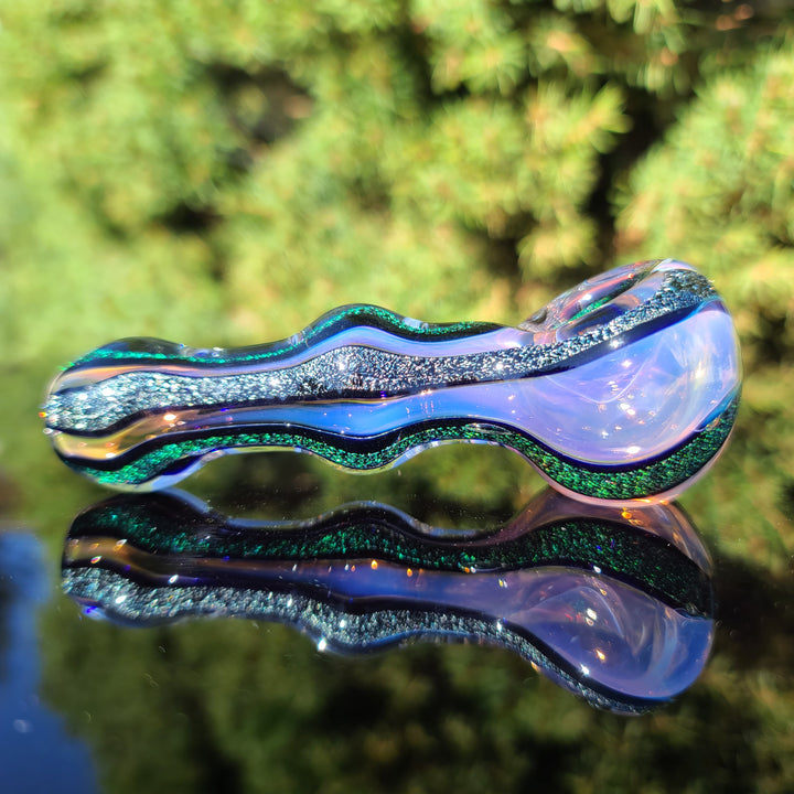 Fumed Dichro Spoon Glass Pipe Tiny Mike   