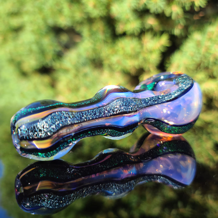 Fumed Dichro Spoon Glass Pipe Tiny Mike   