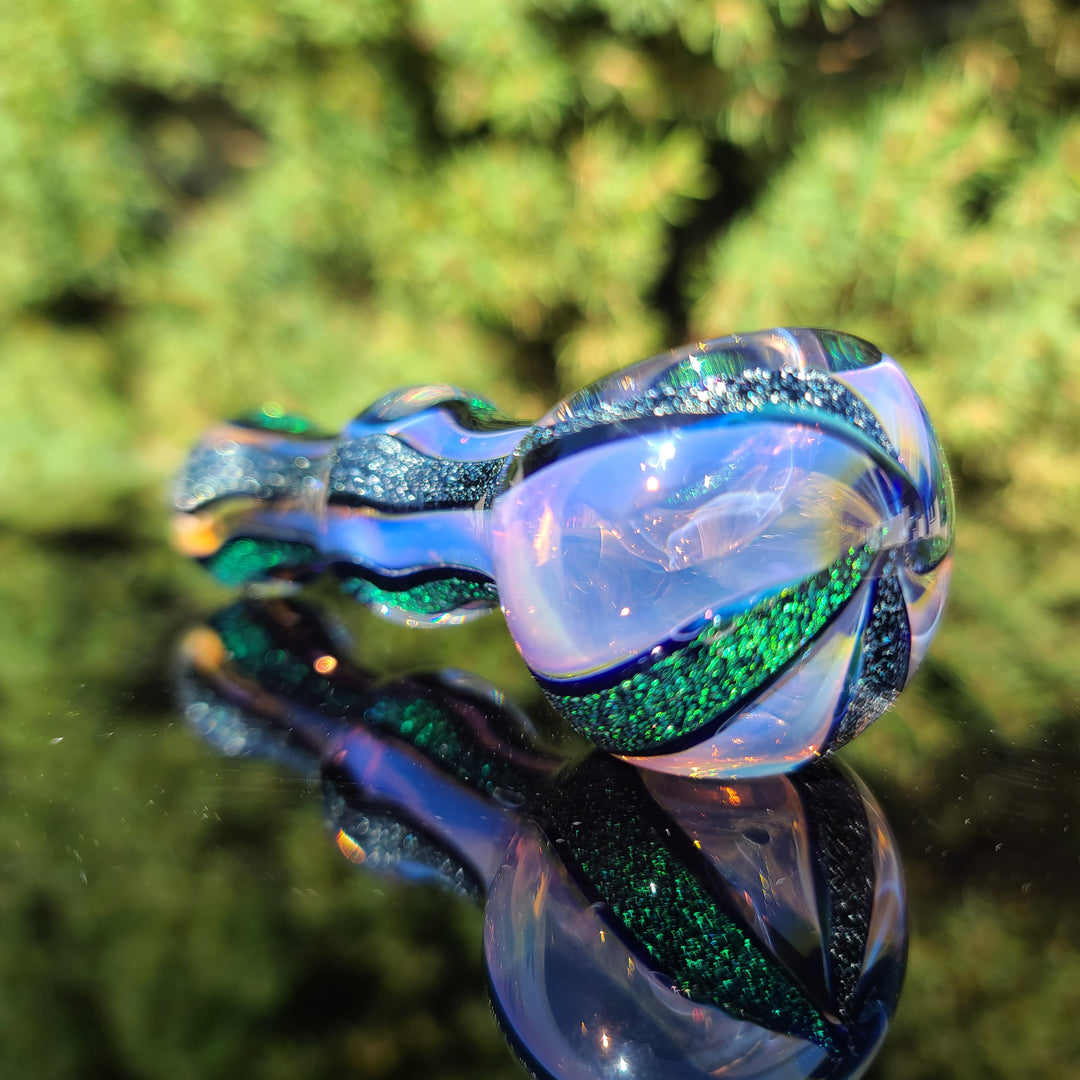 Fumed Dichro Spoon Glass Pipe Tiny Mike   