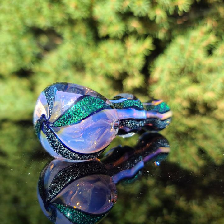 Fumed Dichro Spoon Glass Pipe Tiny Mike   