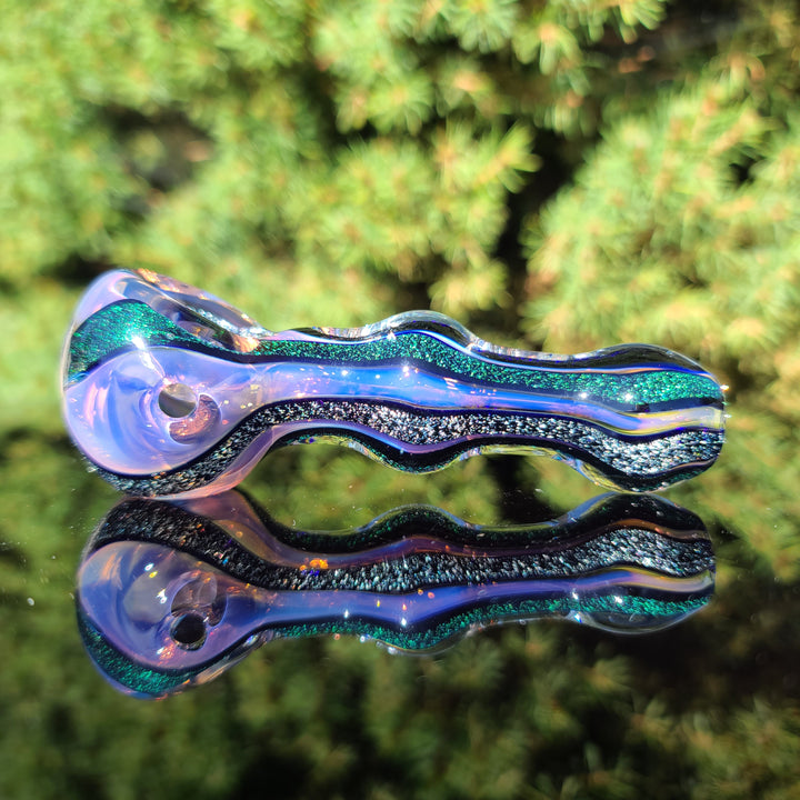Fumed Dichro Spoon Glass Pipe Tiny Mike   
