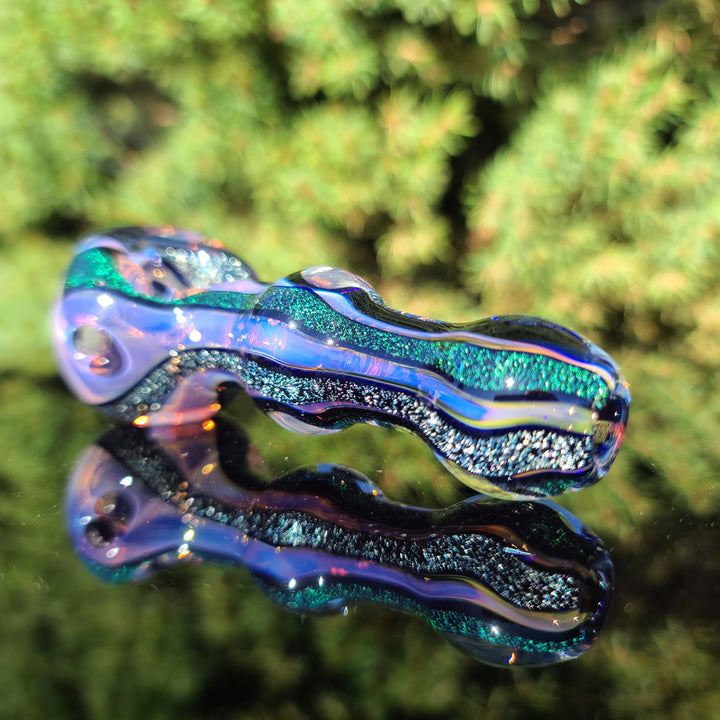 Fumed Dichro Spoon Glass Pipe Tiny Mike   