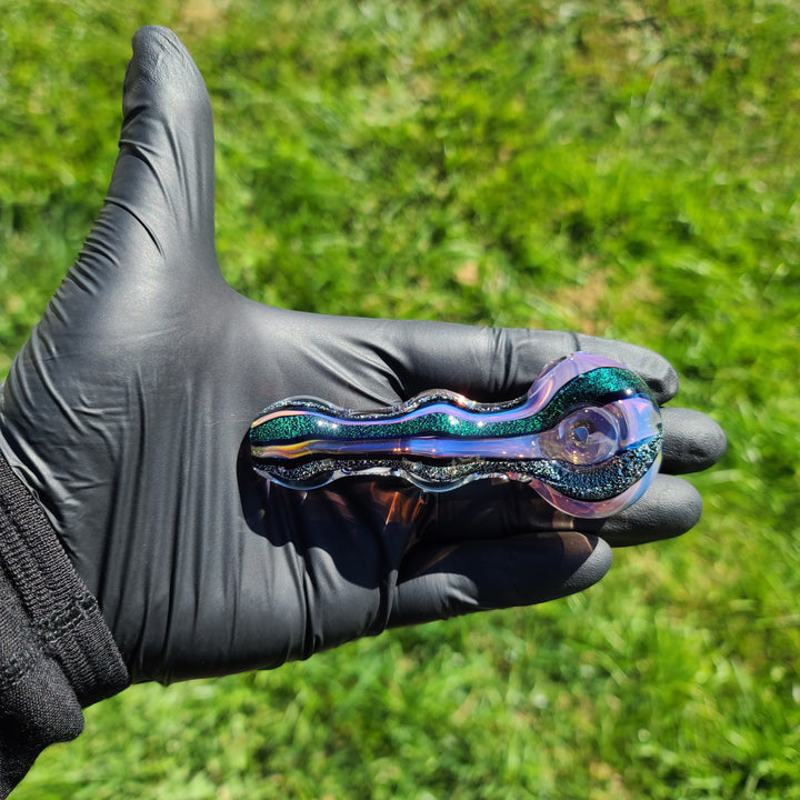 Fumed Dichro Spoon Glass Pipe Tiny Mike   