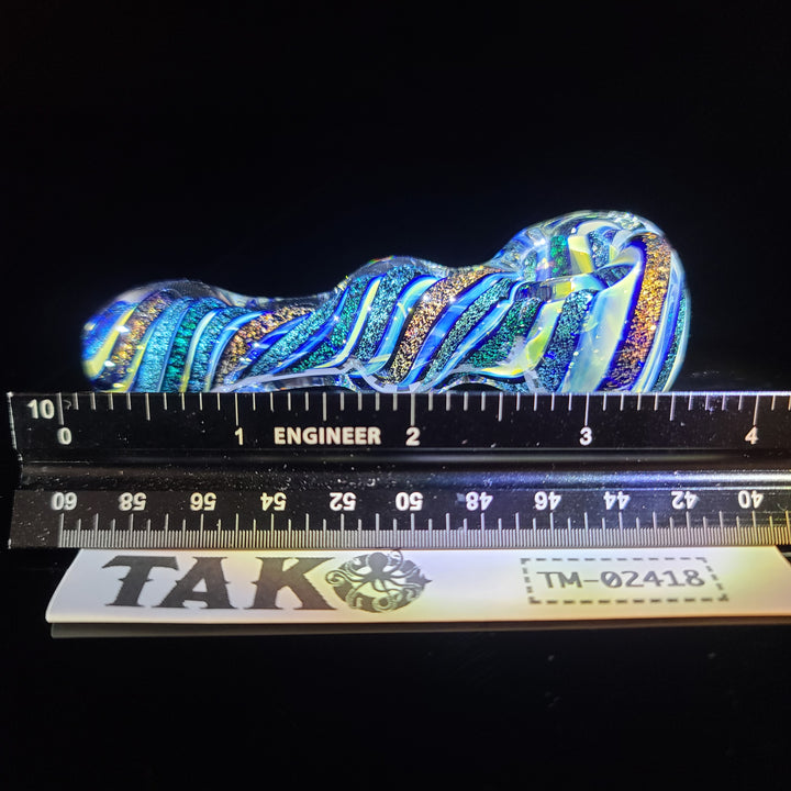 Fumed Dichro Twist Spoon Glass Pipe Tiny Mike   