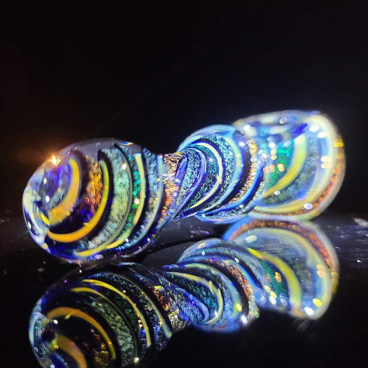 Fumed Dichro Twist Spoon Glass Pipe Tiny Mike   