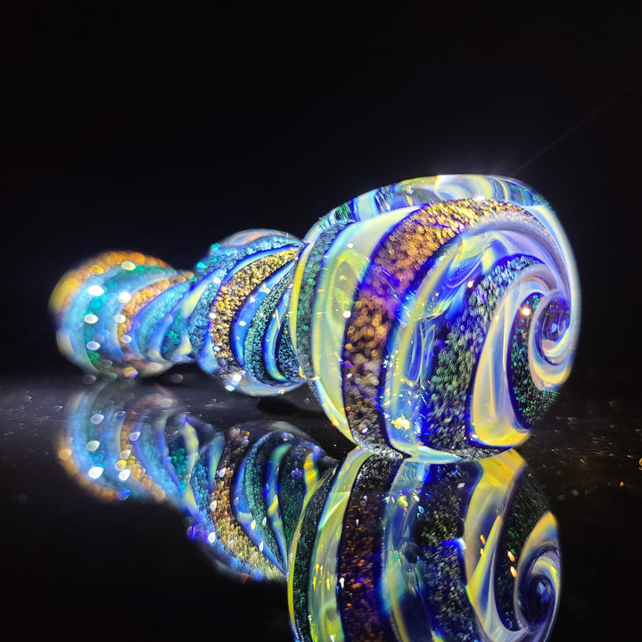 Fumed Dichro Twist Spoon Glass Pipe Tiny Mike   