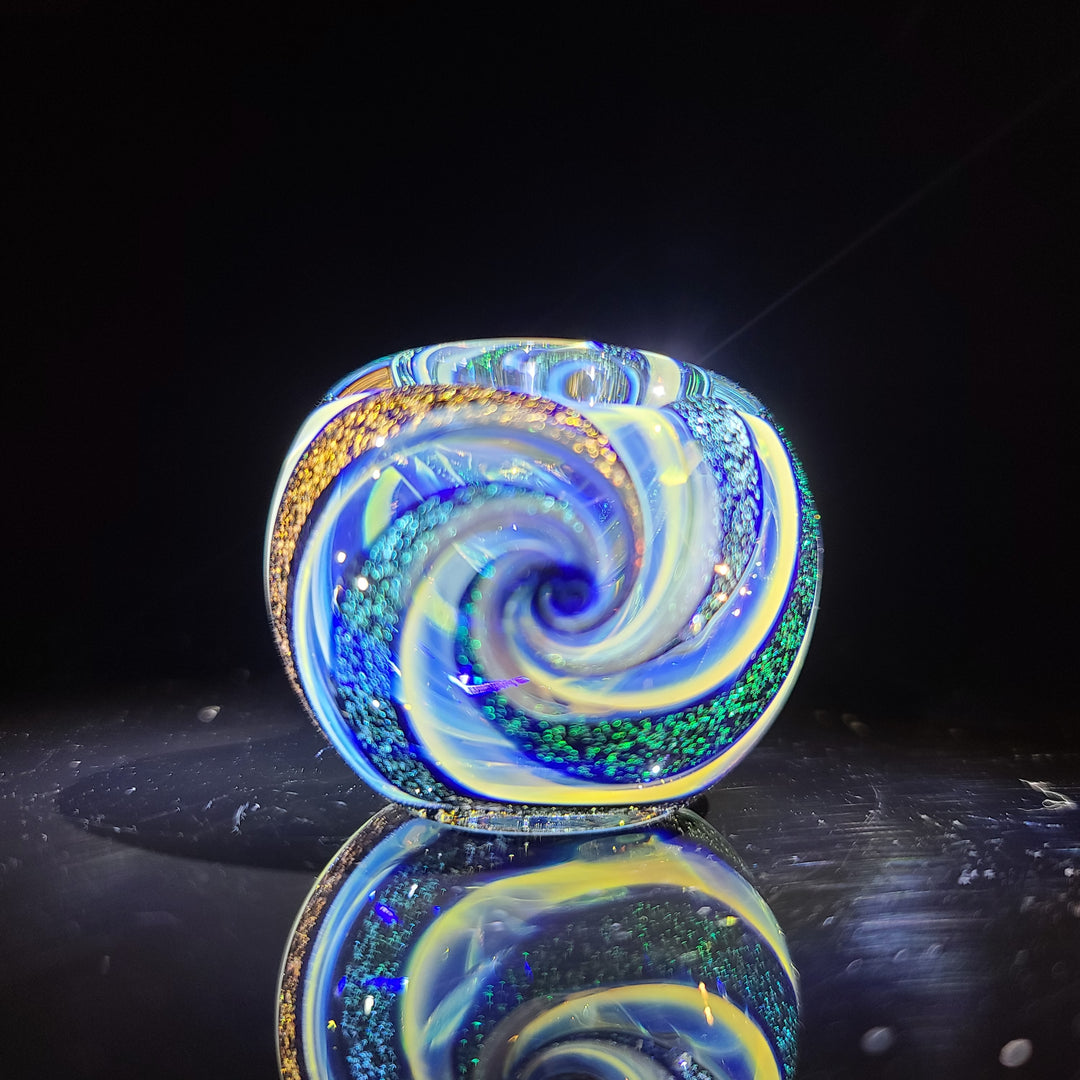 Fumed Dichro Twist Spoon Glass Pipe Tiny Mike   