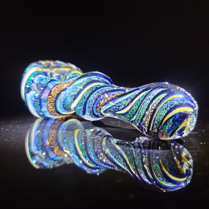 Fumed Dichro Twist Spoon Glass Pipe Tiny Mike   