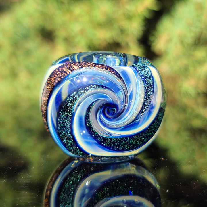 Fumed Dichro Twist Spoon Glass Pipe Tiny Mike   