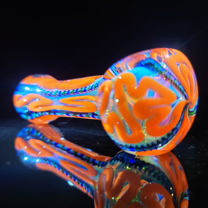 Color Inside Out Spoon Glass Pipe Tiny Mike   