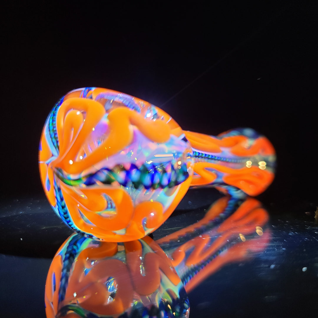 Color Inside Out Spoon Glass Pipe Tiny Mike   