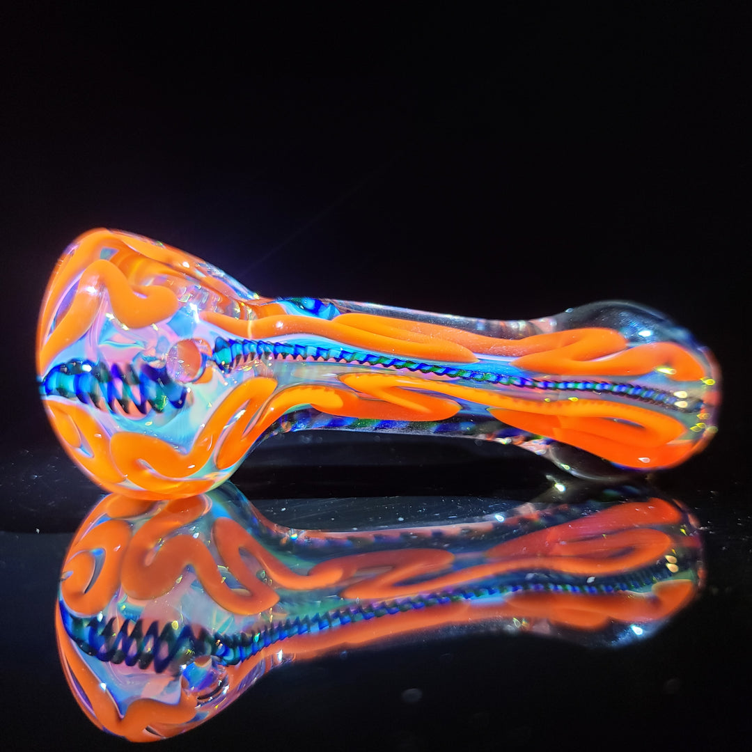 Color Inside Out Spoon Glass Pipe Tiny Mike   