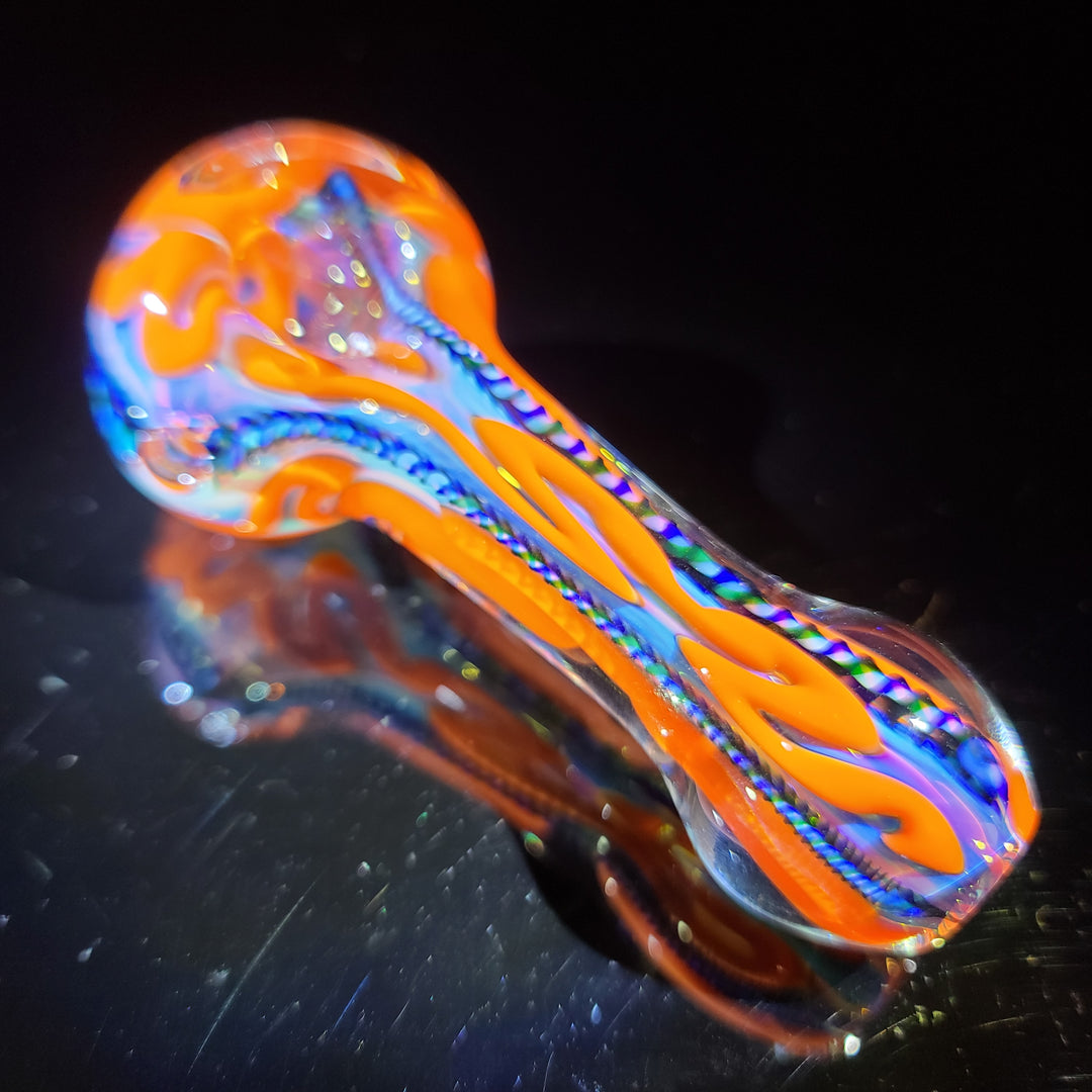 Color Inside Out Spoon Glass Pipe Tiny Mike   