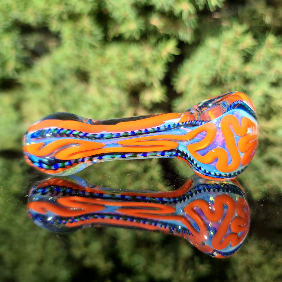 Color Inside Out Spoon Glass Pipe Tiny Mike   