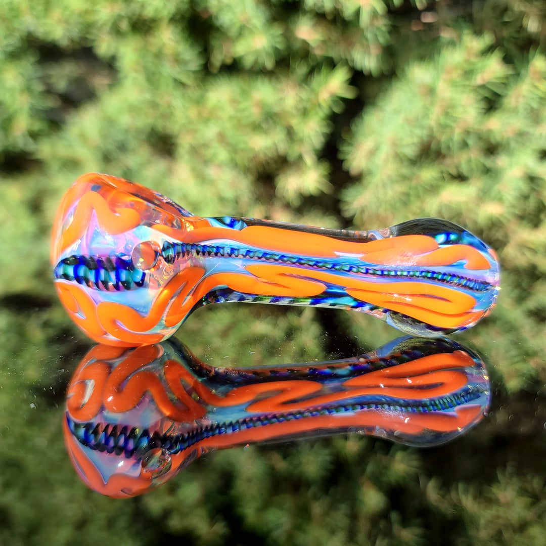 Color Inside Out Spoon Glass Pipe Tiny Mike   