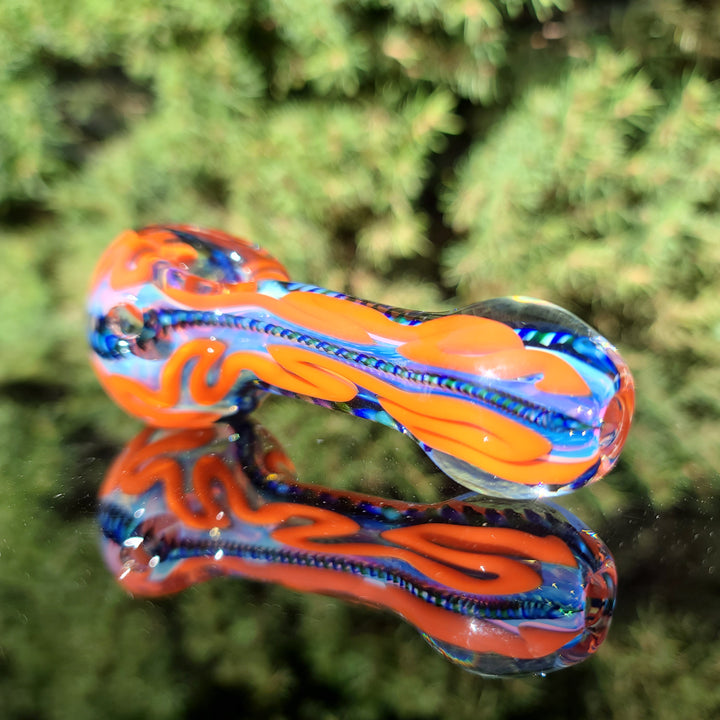 Color Inside Out Spoon Glass Pipe Tiny Mike   