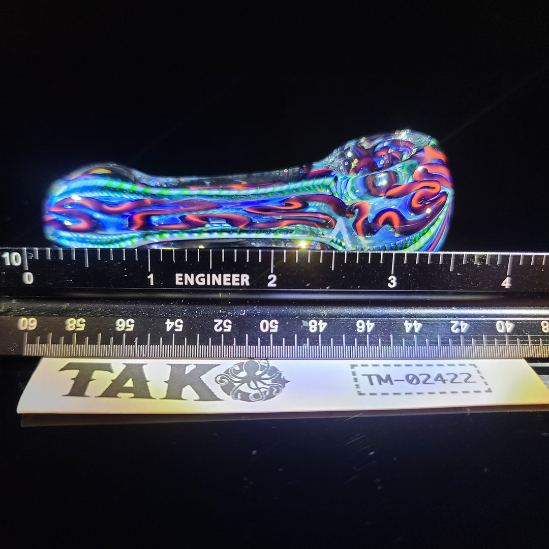 Color Inside Out Spoon Glass Pipe Tiny Mike   