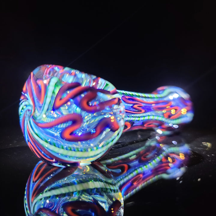 Color Inside Out Spoon Glass Pipe Tiny Mike   