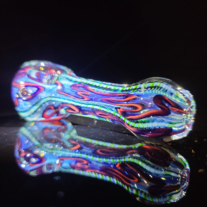 Color Inside Out Spoon Glass Pipe Tiny Mike   