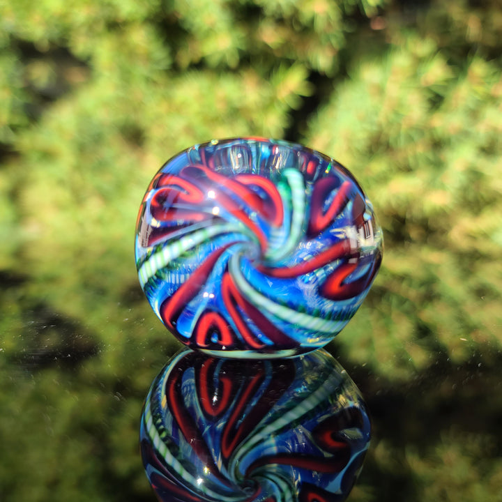 Color Inside Out Spoon Glass Pipe Tiny Mike   