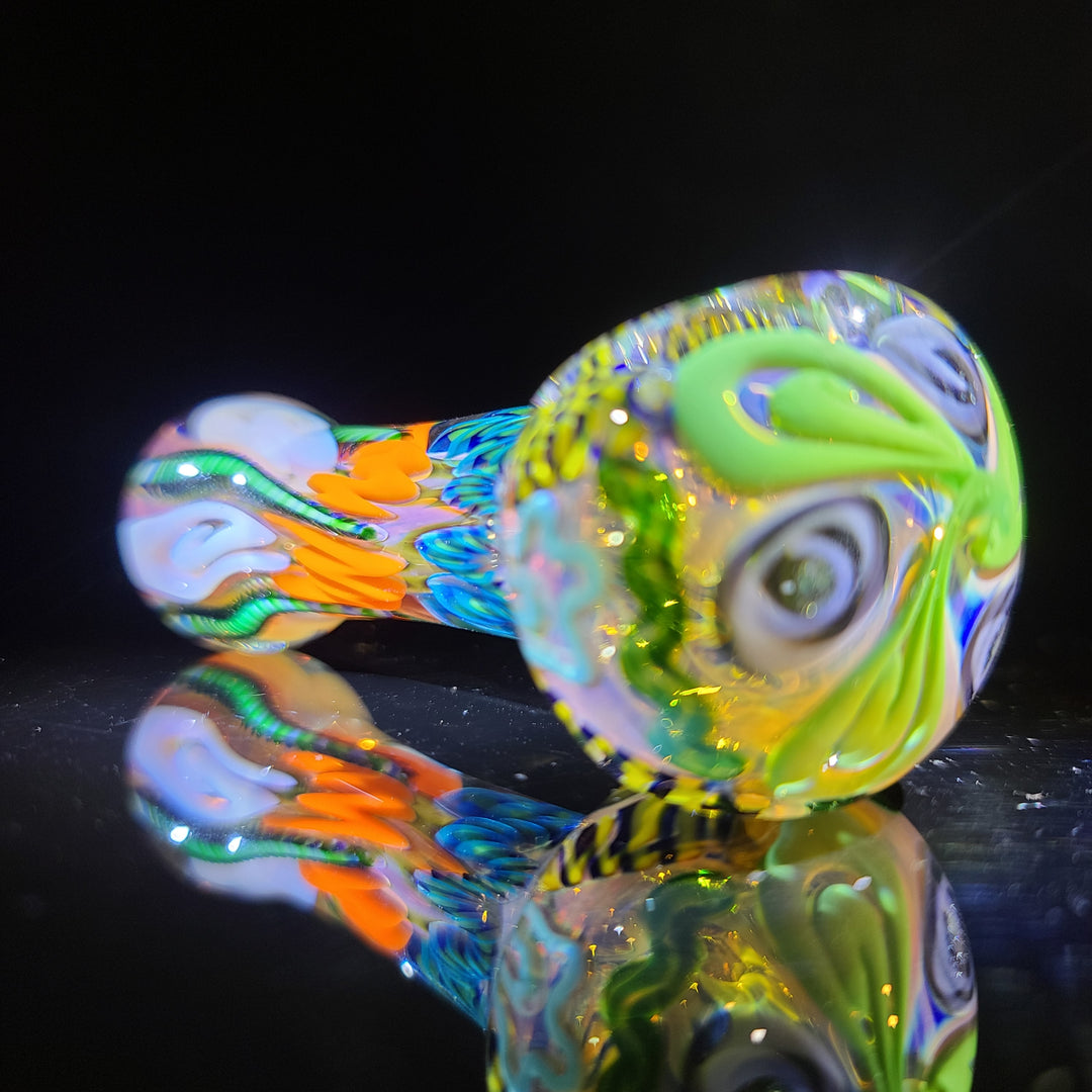 Color Inside Out Spoon Glass Pipe Tiny Mike   