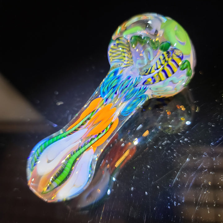 Color Inside Out Spoon Glass Pipe Tiny Mike   