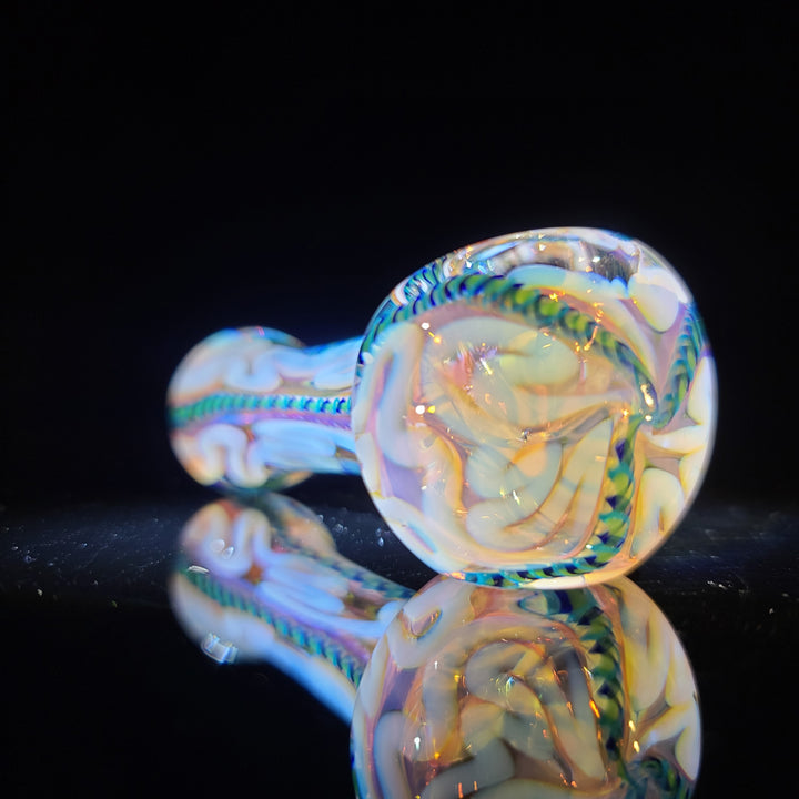 Color Inside Out Spoon Glass Pipe Tiny Mike   