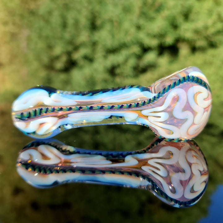 Color Inside Out Spoon Glass Pipe Tiny Mike   