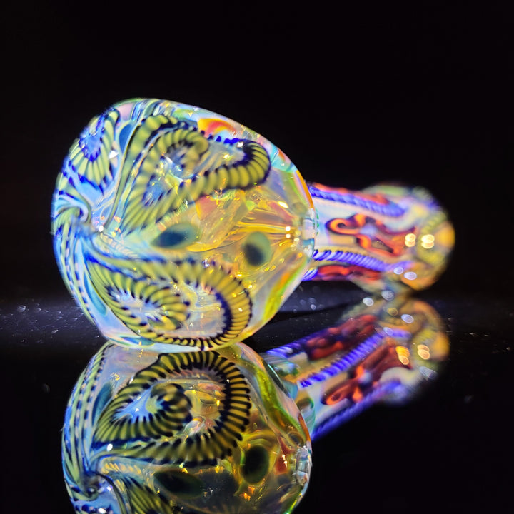 Color Inside Out Spoon Glass Pipe Tiny Mike   