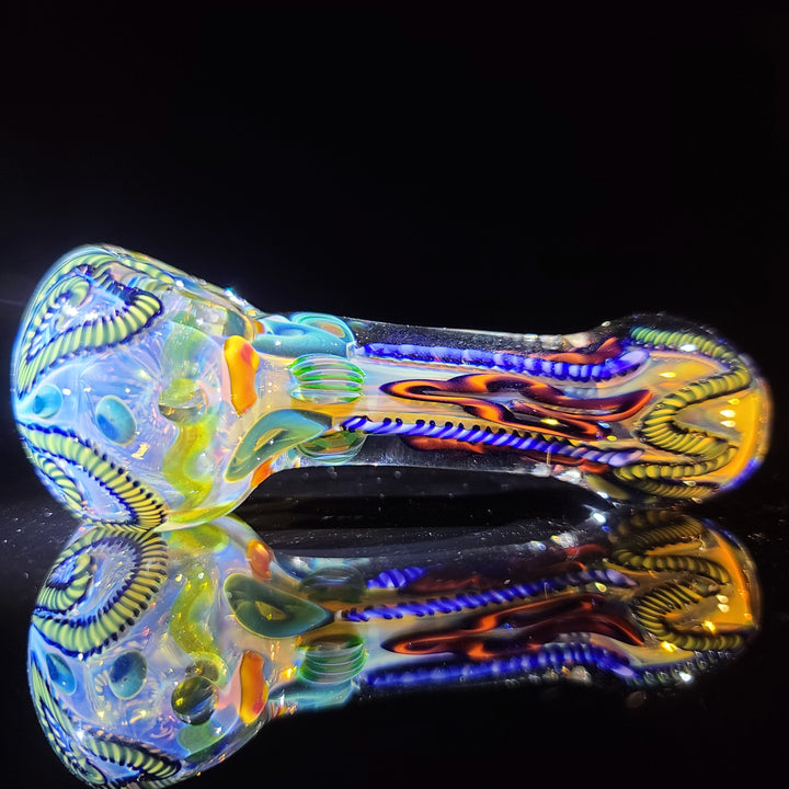 Color Inside Out Spoon Glass Pipe Tiny Mike   