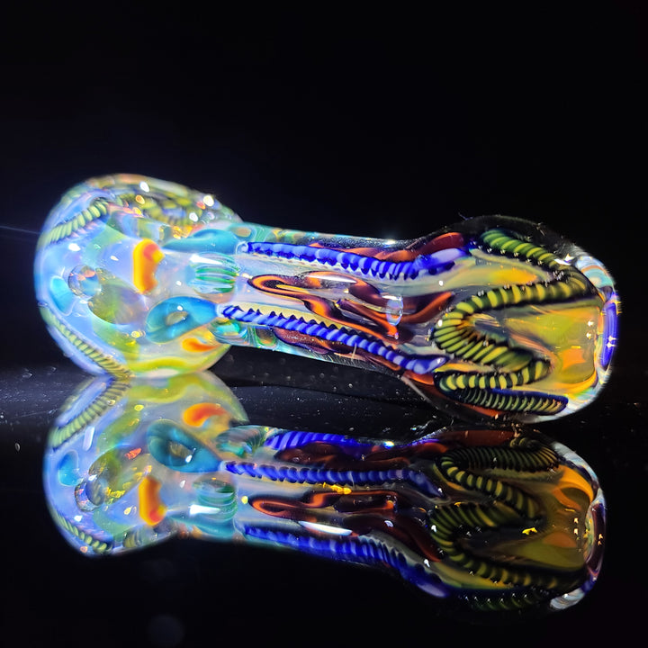 Color Inside Out Spoon Glass Pipe Tiny Mike   