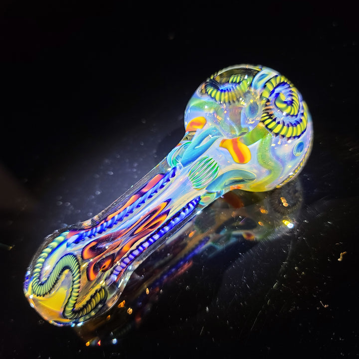 Color Inside Out Spoon Glass Pipe Tiny Mike   