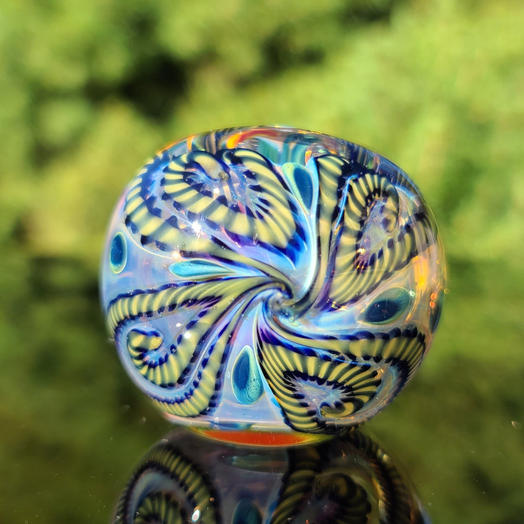 Color Inside Out Spoon Glass Pipe Tiny Mike   