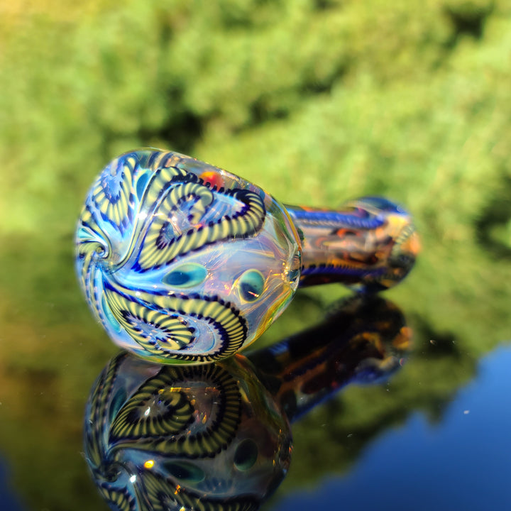 Color Inside Out Spoon Glass Pipe Tiny Mike   