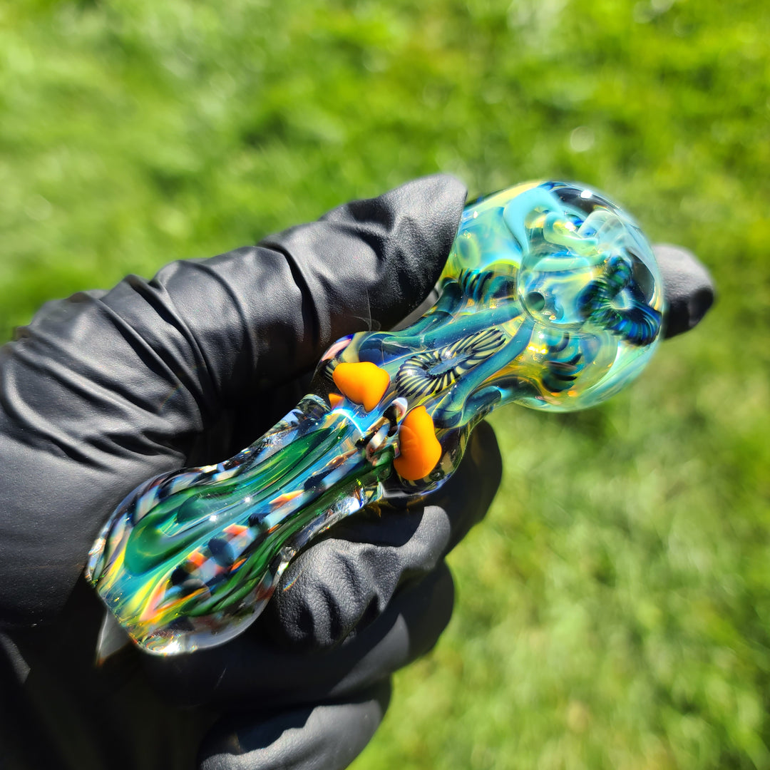 Color Inside Out Maria Spoon Glass Pipe Tiny Mike   