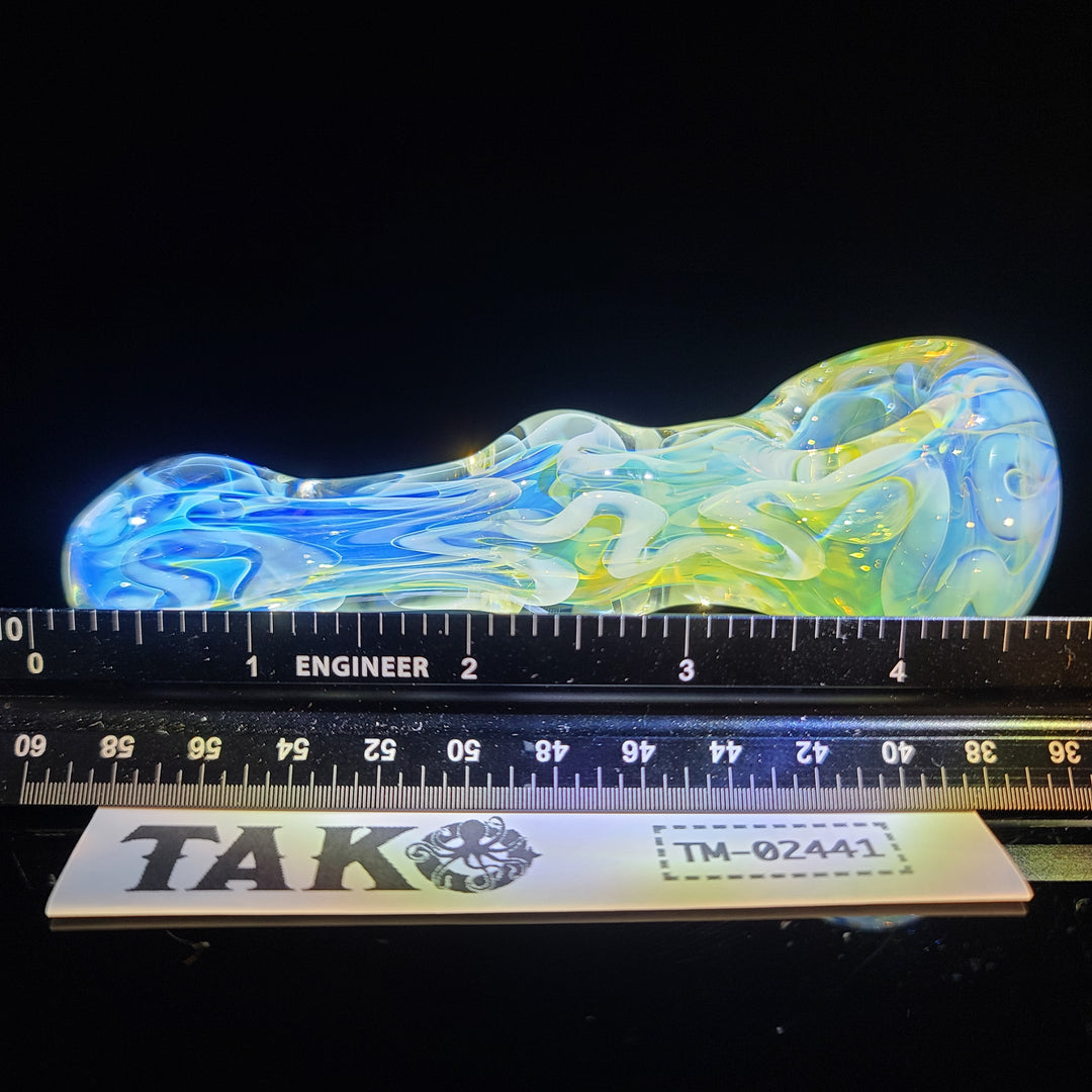 Large Ghost Flame Maria Pipe Glass Pipe Tiny Mike   